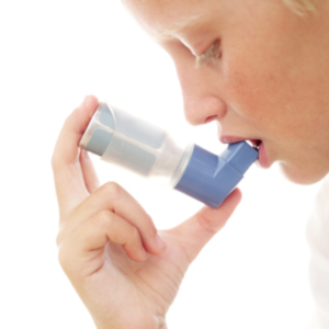 a boy with asthma