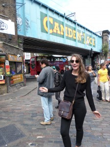 Me posing down by Camden Lock Market