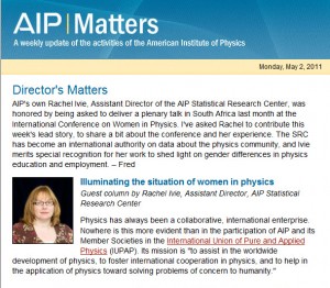 Illuminating the situation of women in physics