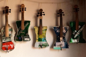 Instruments from recyclable materials