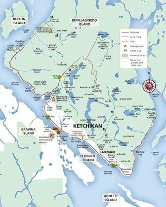 Map of Ketchikan