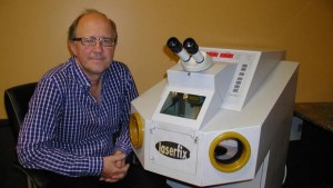 Darrel Fraser, the experienced dental lab technician who founded Laserfix, an innovative franchise that utilizes lab machinery to fix glass frames.