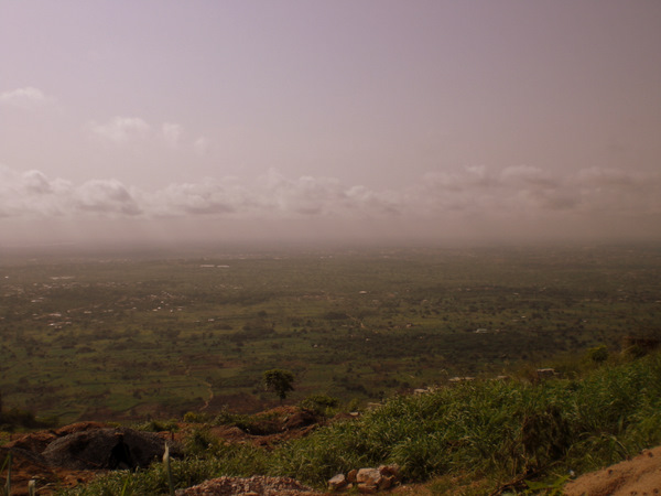 view of Accra from the mountains