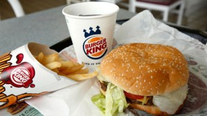 A Burger King lunch