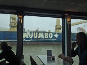 "Jumbo" ship (our favourite grocery store)