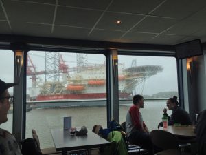 Large oil rig