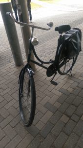 Quite different than my road bike at home!