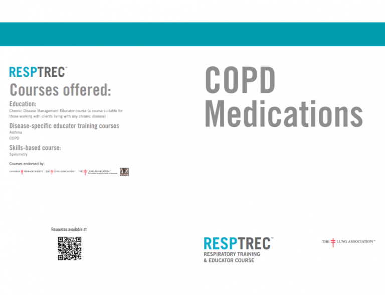 RESPTREC (Respiratory Training and Educator Course) COPD Medications