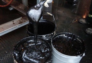 Freshly extracted Bitumen. source: 