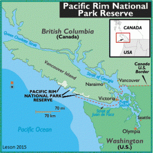 Pacific Rim National Park Map - Adam Leson