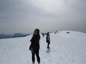 Walking on the Swiss Alps