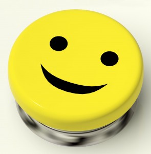 Smiley Button As Symbol For Cheer Or Happiness