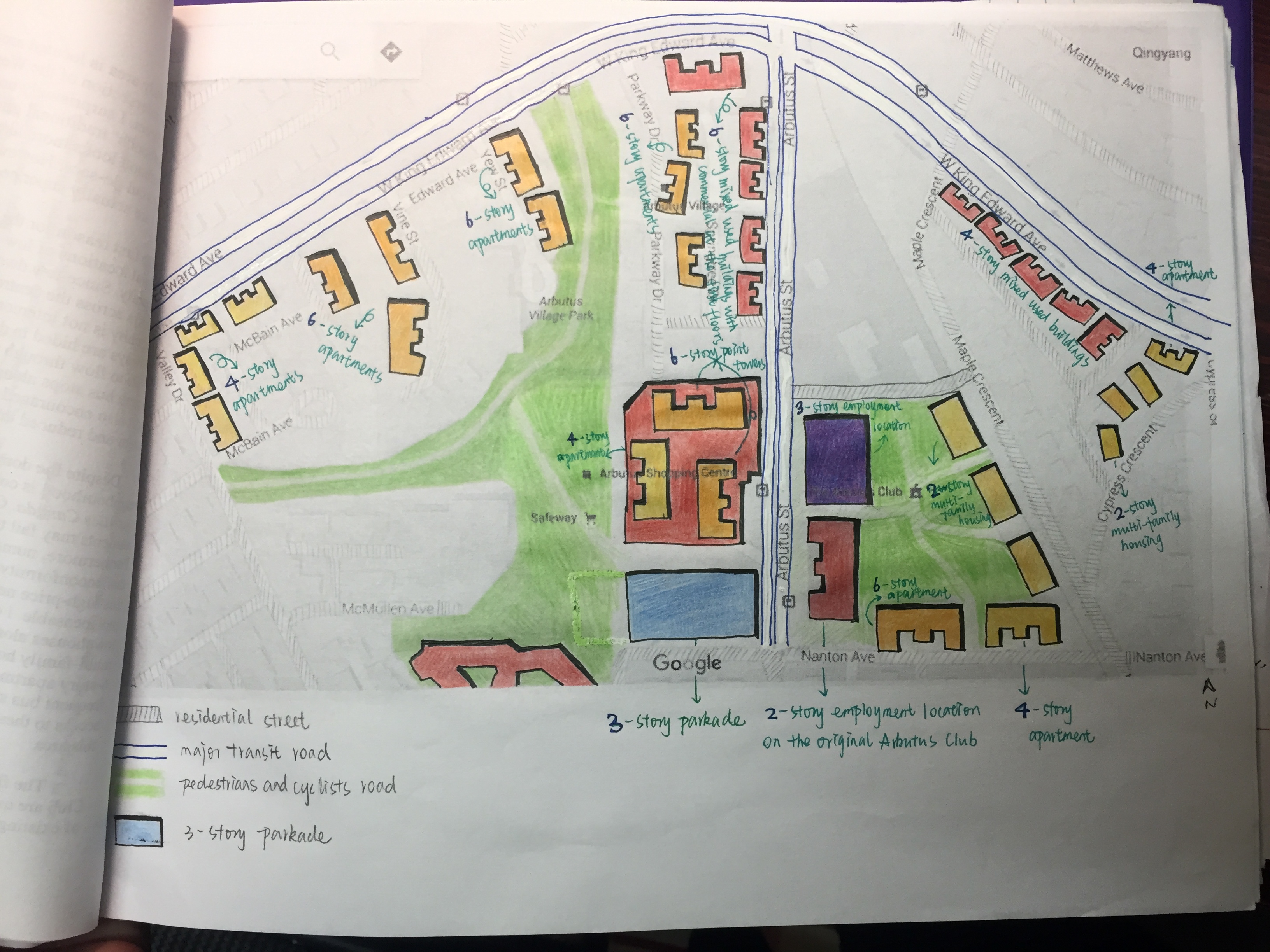 Arbutus redesign map