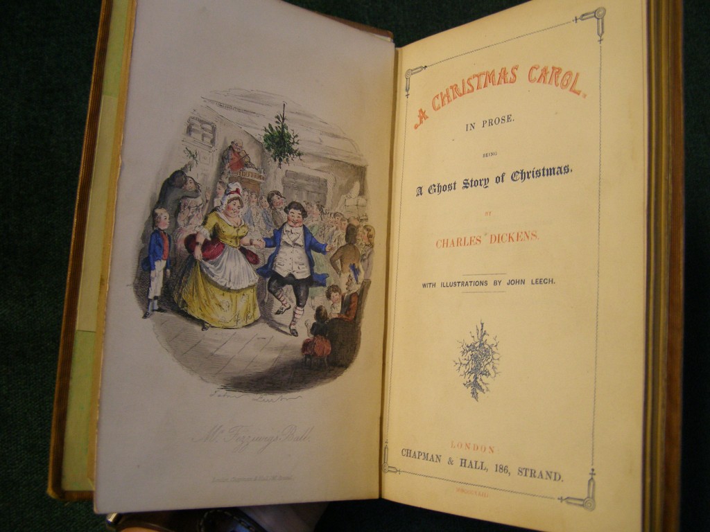 Image of the title page of Dickens' A Christmas Carol