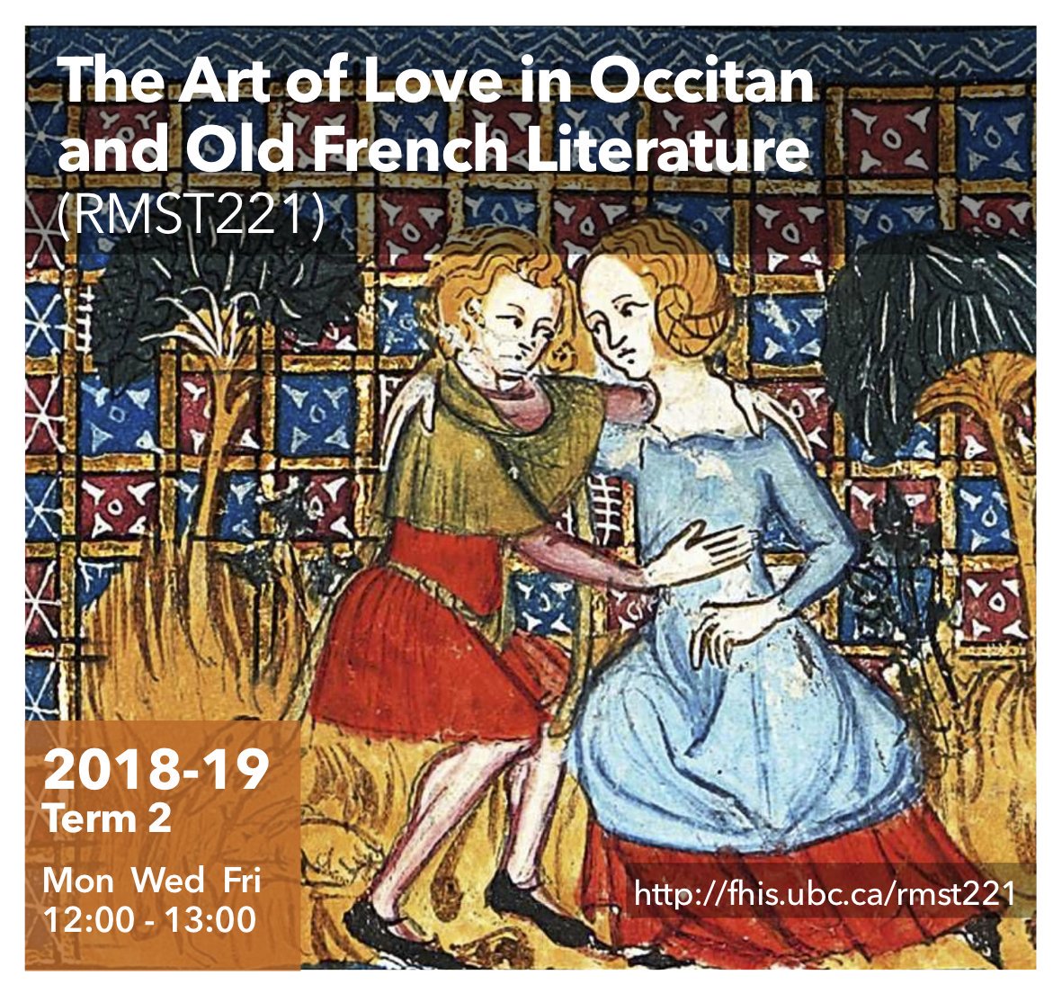 2018-19: “The Art of Love in Occitan and Old French Literature ...