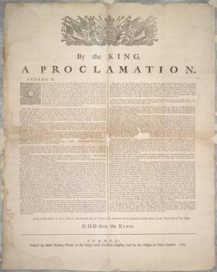 An image of the Royal Proclamation | Image Credit: Indigenous Foundations UBC 