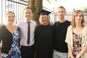 My 3 children and son-in-law