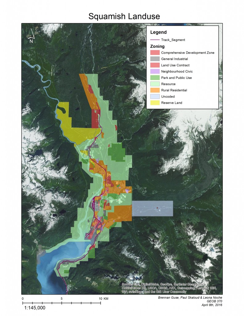 Map 2: Squamish Land Use Designations