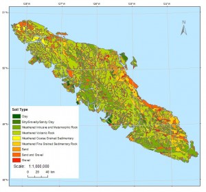 Soil Type | Mapping landslide hazard on Vancouver Island