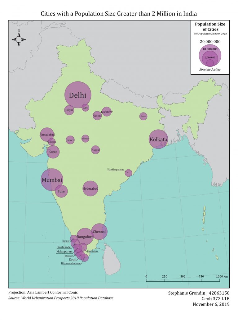 Lab 7 – Proportional Symbol Map – Stephanie Grondin's e-Portfolio