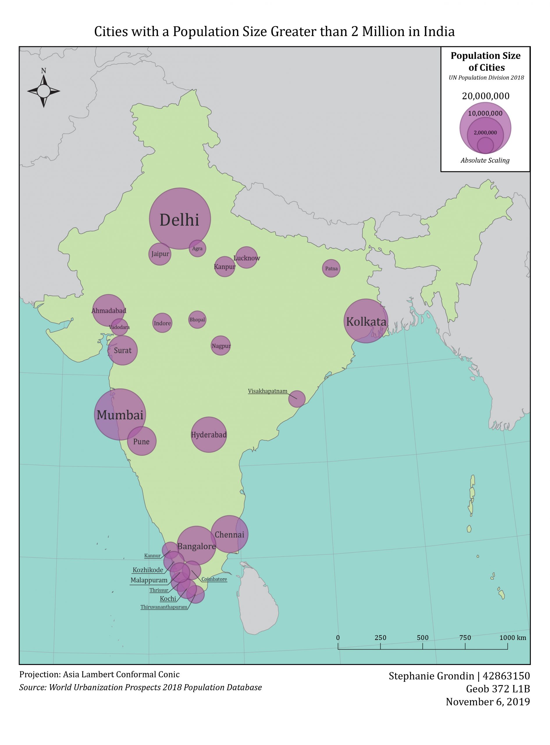 7. Proportional Symbol map, This map uses a basemap made Ar…