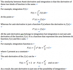 The Differences between integral and Anti-derivation | Scoward mathematics