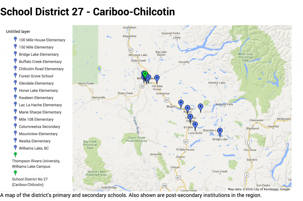 Our Community Partner  Williams Lake: School District 27