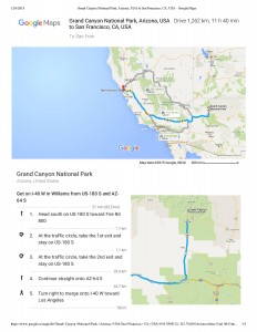 Grand Canyon National Park, Arizona, USA to San Francisco, CA, USA - Google Maps-page-001