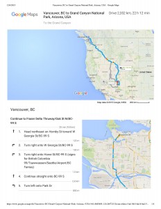 Vancouver, BC to Grand Canyon National Park, Arizona, USA - Google Maps-page-001