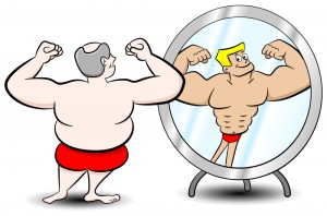 Man-flexing-in-mirror-cartoon