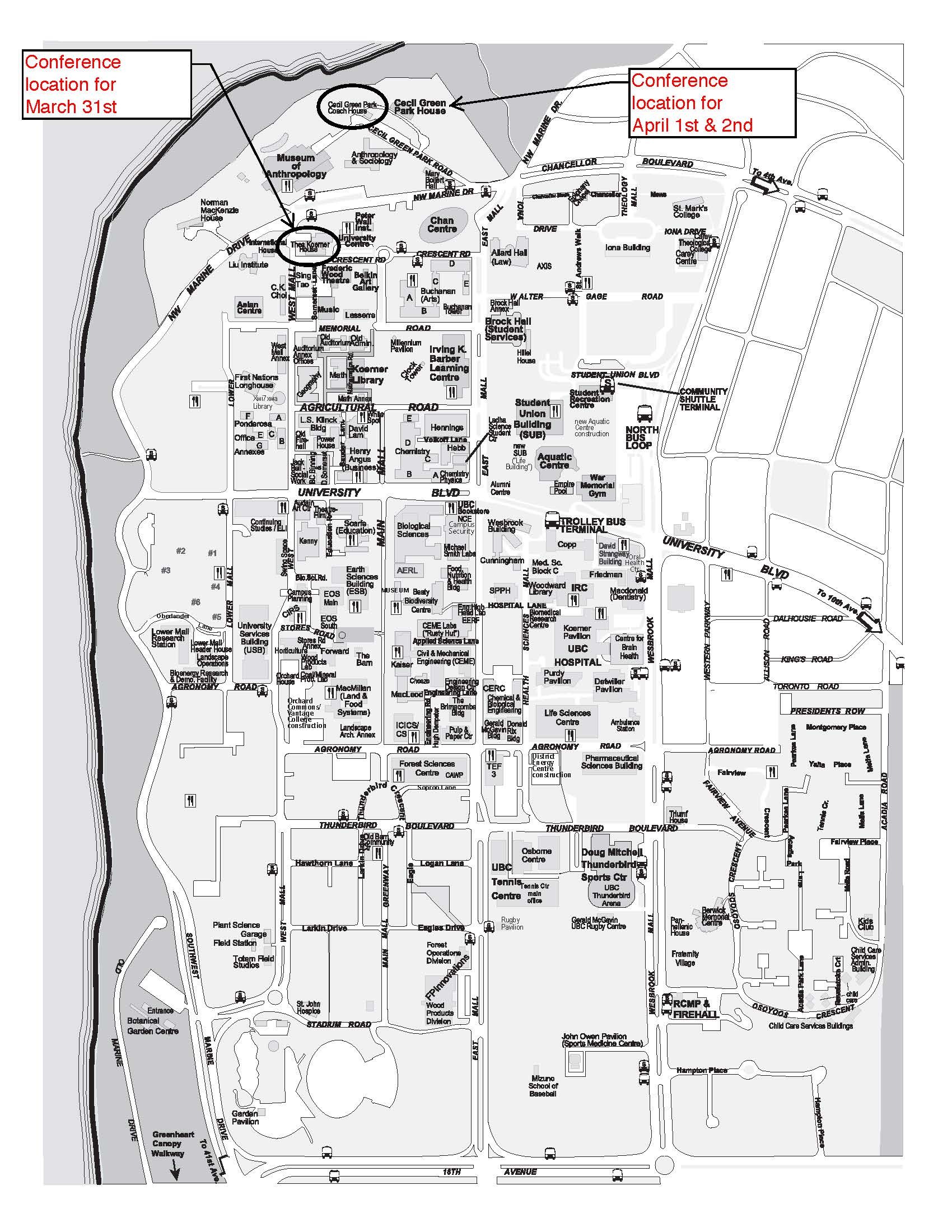 UBC Campus Map
