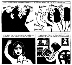 persepolis book the veil