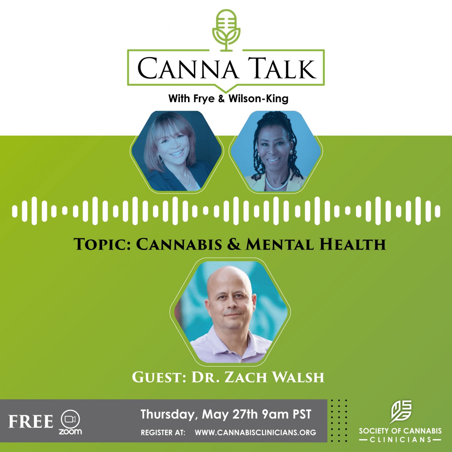 Dr. Zachary Walsh Canna Talk Flyer | Therapeutic, Recreational ...