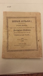 Front page of the 1819 Bible Atlas