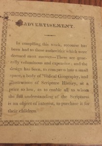 Back cover Advertisement for the Bible Atlas