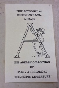 The Arkley Collection label from the inside front cover of the 1819 Bible Atlas