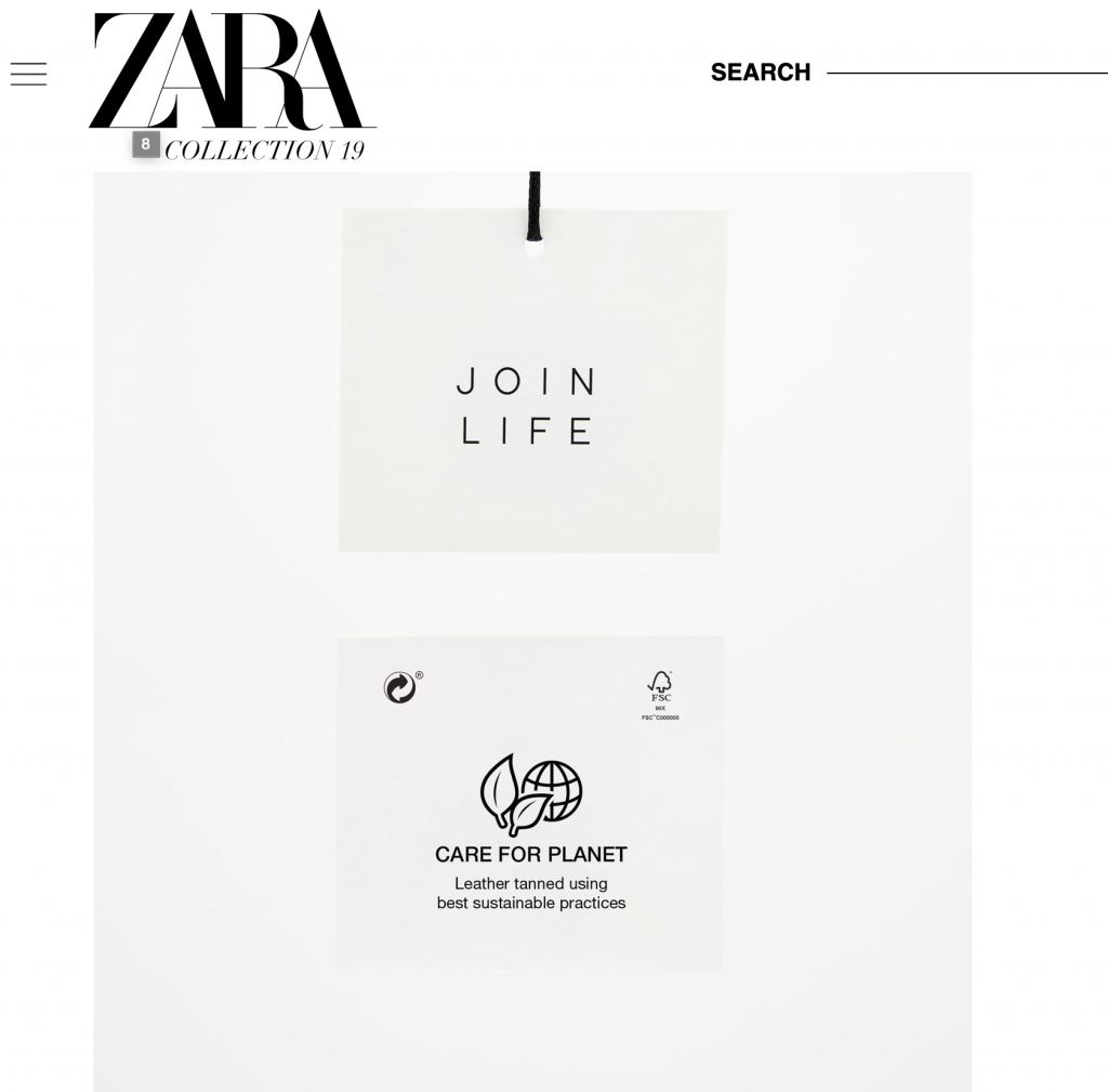Zara Joinlife Sustainability Collection Chloe Pan S Sustainability World