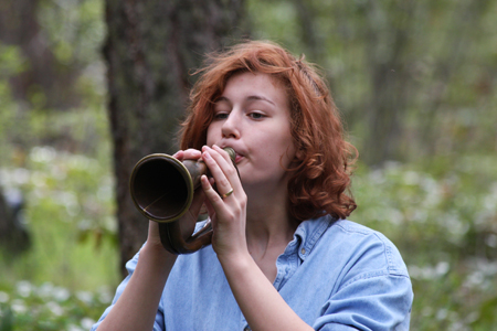 ........  her great grandfathers bugle