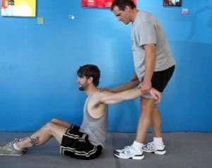 Seated Partner Assisted Chest Stretch