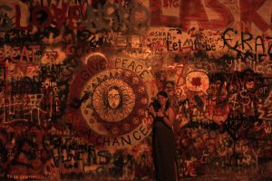 First stop, Lennon wall!