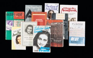 Several of the 70 translations of The Diary of Anne Frank.