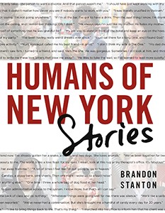The cover of Stanton's second published work, Humans of New York: Stories