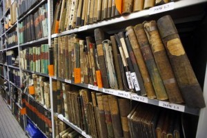 Documents from WWII, stored in Paris, France.